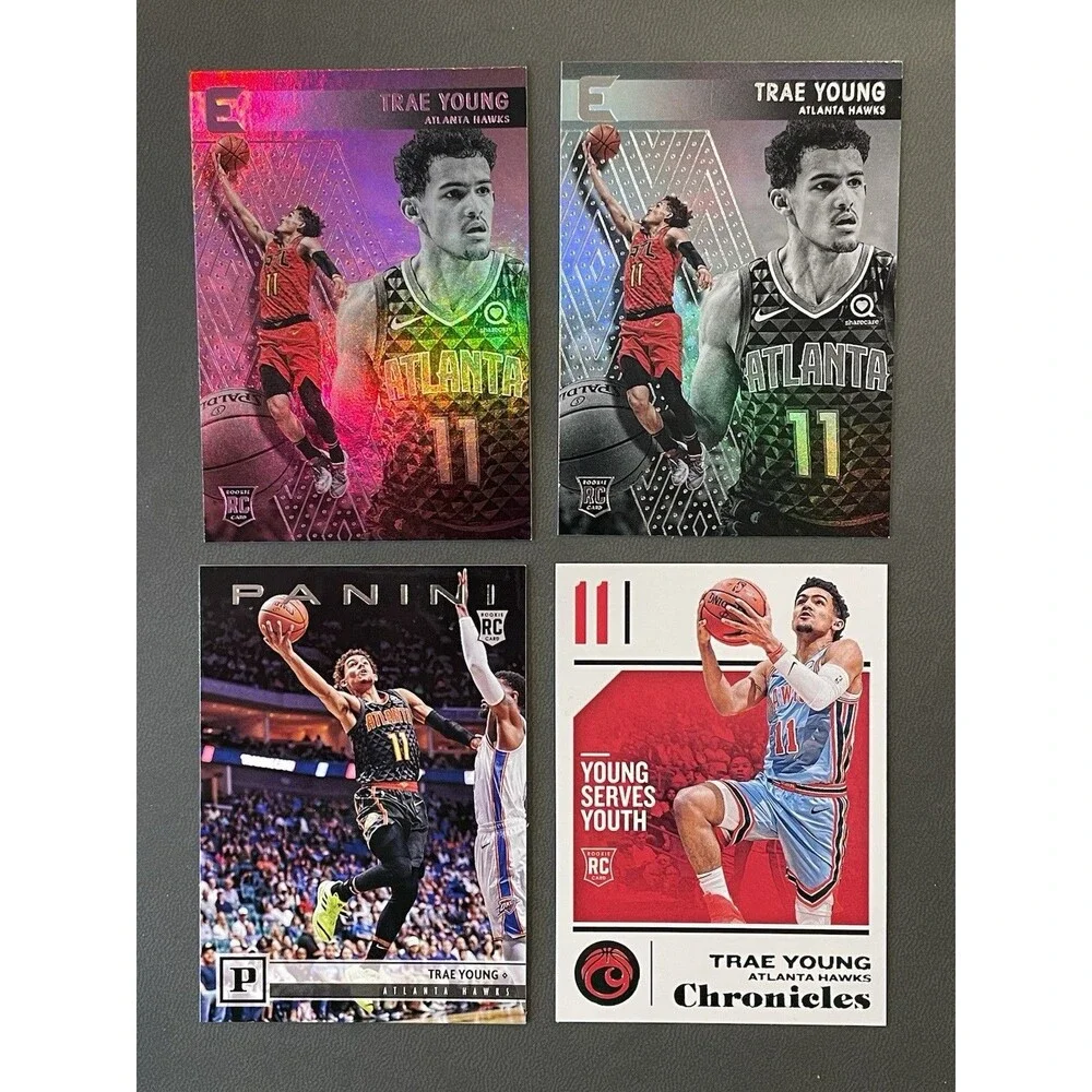 Trae Young RC Lot 2018-19 Optic Blue Velocity Prizm Rated Rookie Essentials More
